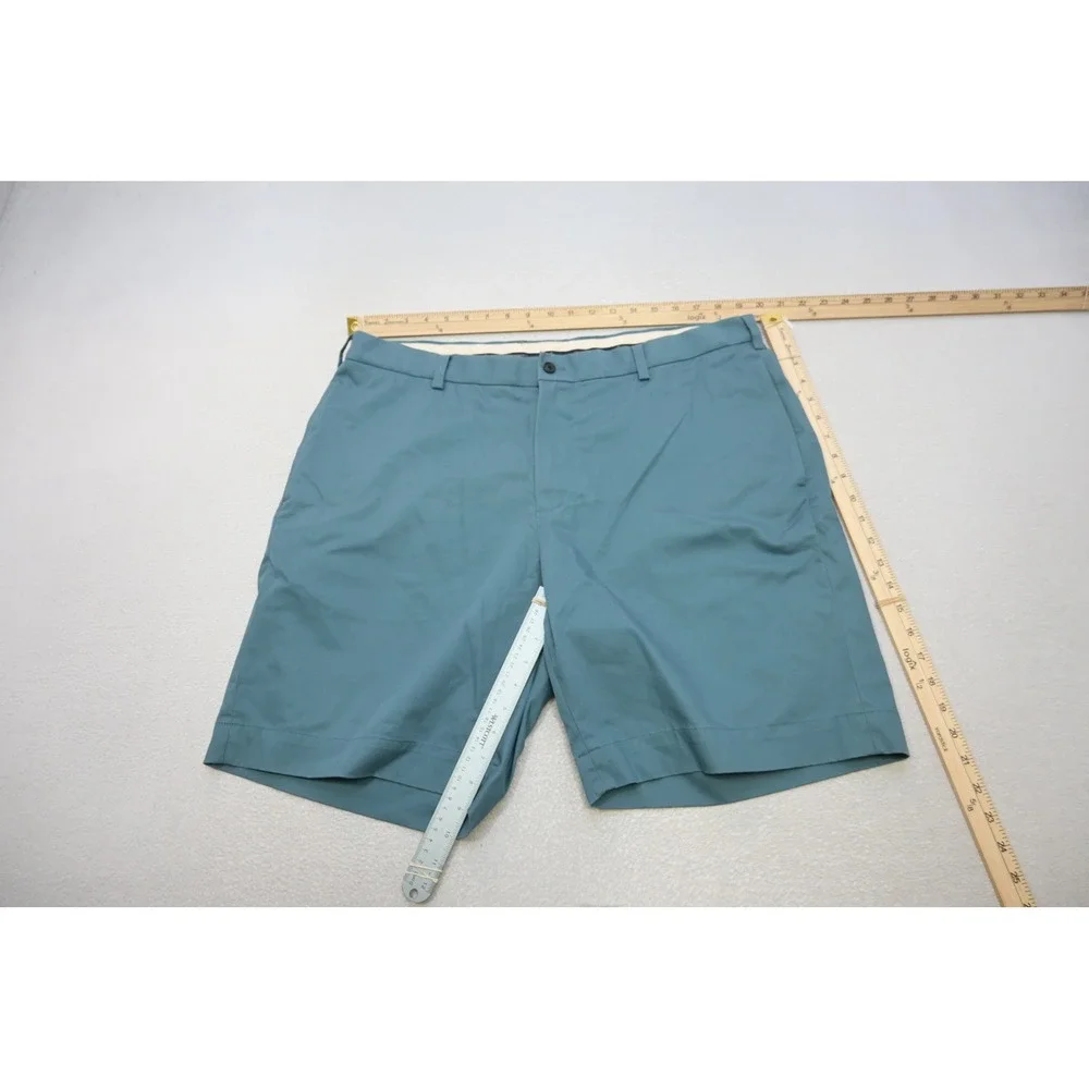 Brooks Brothers Chino‎ Shorts Mens 40 Teal Blue Advantage Stretch Excellent